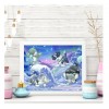 Cute Cartoon Animal In Winter 5D DIY Diamond Painting Kits