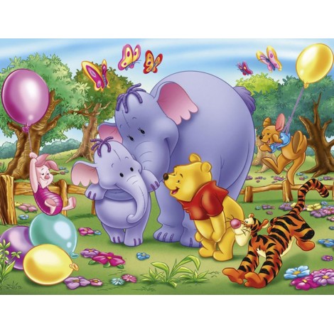 Cartoon Winnie The Pooh And His Friends Diy 5D Diamond Painting Kits UK