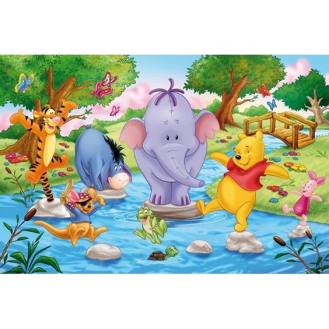 Cartoon Winnie The Pooh And His Friends Diy 5D Diamond Painting Kits UK