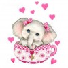 Cute Cartoon Elephant Diy 5D Diamond Painting Kits UK