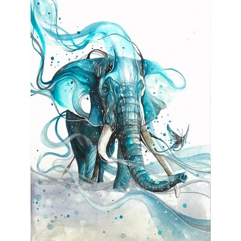 Special Modern Art Elephant And Butterfly Diy 5D Diamond Painting Kits UK