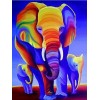 Modern Art Colorful Elephant Diy 5D Diamond Painting Kits UK