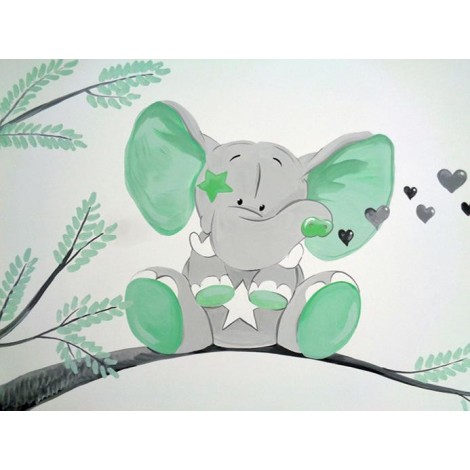 Special Cartoon Elephant Diy 5D Diamond Painting Kits UK