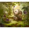 Cute Elephant Picking Eggplant Diy 5D Diamond Painting Kits UK