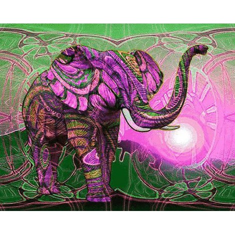 Modern Art Colorful Elephant Diy 5D Diamond Painting Kits UK