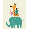 Cartoon Elephant And Giraffe 5D Diy Diamond Painting UK