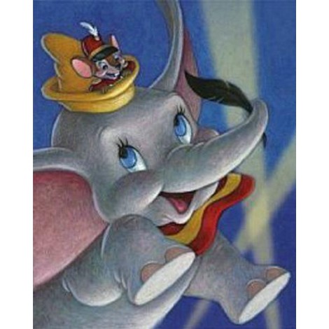 Cute Cartoon Elephant And Mouse 5D DIY Diamond Painting