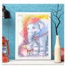 Cartoon 5D DIY Diamond Painting Elephant Family