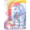 Cartoon 5D DIY Diamond Painting Elephant Family