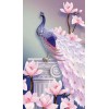 Cheap Pink Peacock 5D Diy Diamond Painting Kits UK
