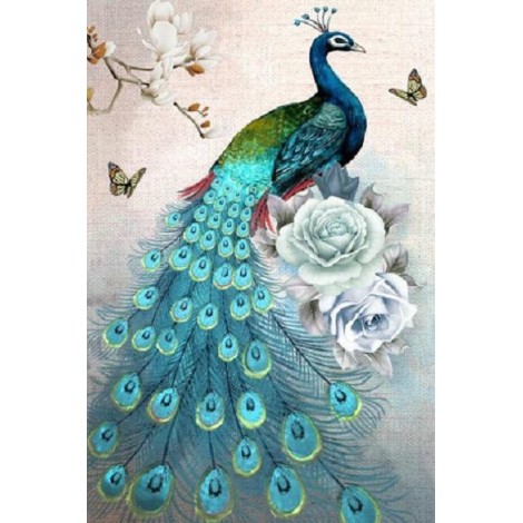 Oil Painting Style Peacock Diamond Painting Kits UK