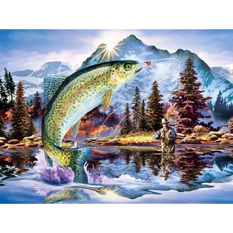 Modern Art Fish Diy 5D Diamond Painting Kits UK