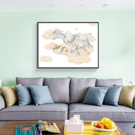 Cute Cartoon Elephant Diy 5D Diamond Painting Kits UK