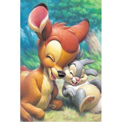Cartoon Popular Deer And Rabbit 5D Diy Diamond Painting Kits UK