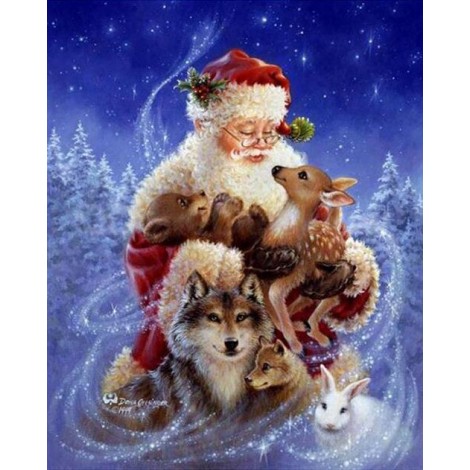 Hot Sale Santa Christmas 5D Diy Diamond Painting Kits UK
