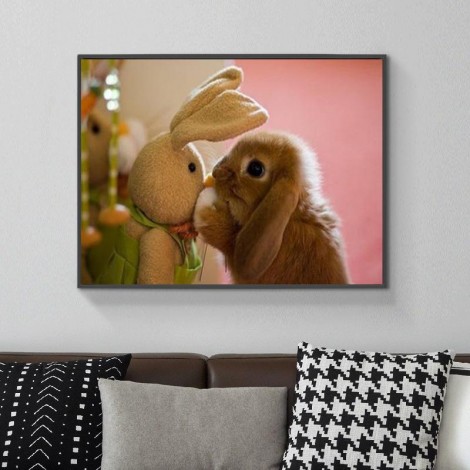 Cute Rabbit Animal Picture 5D Diy Diamond Painting Kits UK