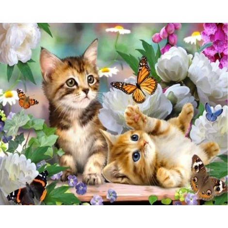 New Hot Sale Butterfly And Cat Diy Diamond Painting Kits UK