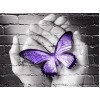 Special Dream Purple Butterfly In Hand 5D Diy Diamond Painting Kits UK