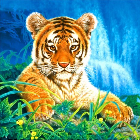 Tiger in Forest 5D DIY Diamond Painting