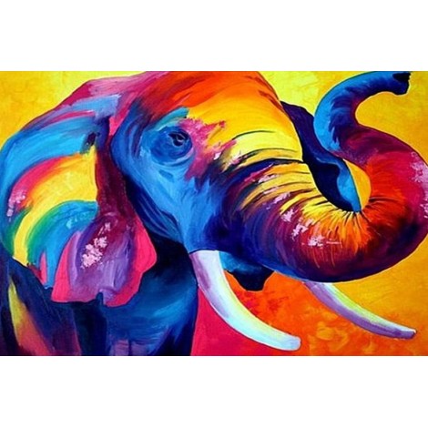 Hot Sale Best Watercolor Elephant Diy 5D Diamond Painting Kits UK