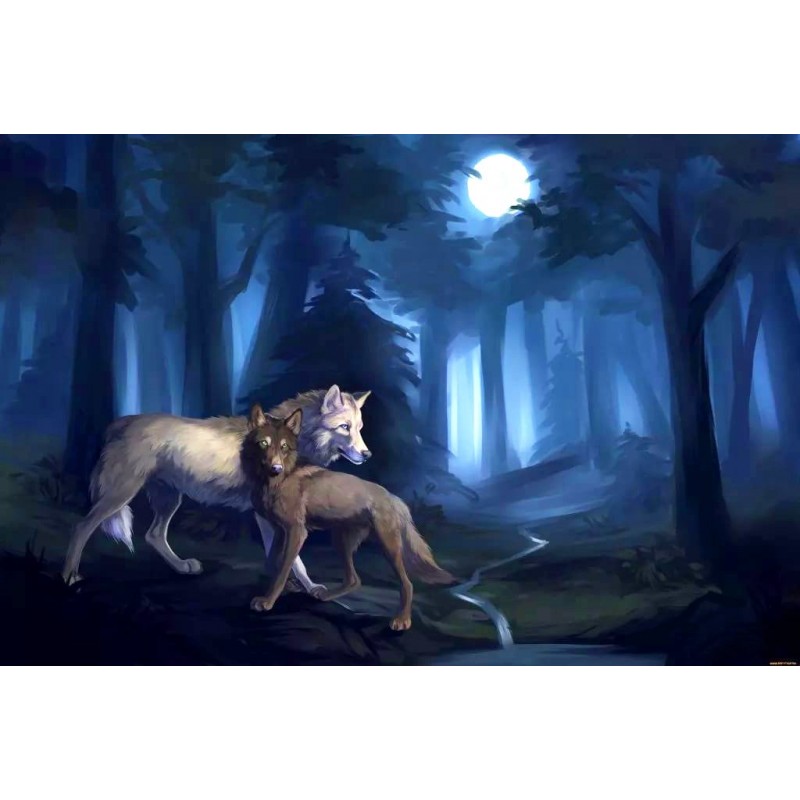 Forest Wolves 5D DIY Diam...