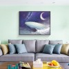 Moon Whale Pattern Embroidery 5D DIY Diamond Painting Kits UK