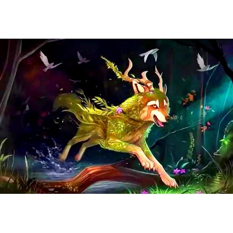 Furry Wolf 5D DIY Diamond Painting