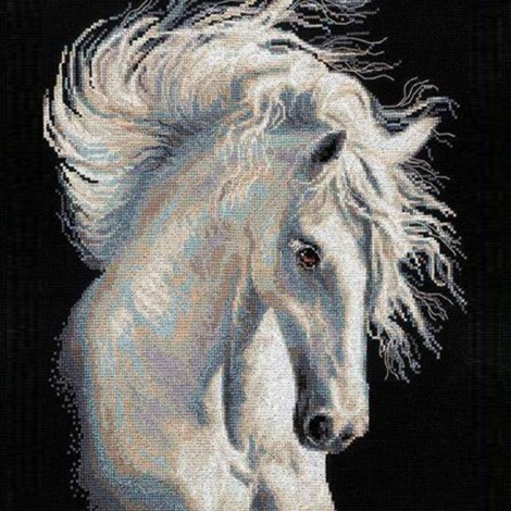 Black And White Diamond Horse Picture 5d Diy Diamond Painting Kits UK