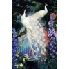 Dream Beautiful White Peacock 5D Diy Diamond Painting Kit UK