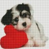 Funny Dog And Heart 5d Diy Diamond Painting Dog Kits UK