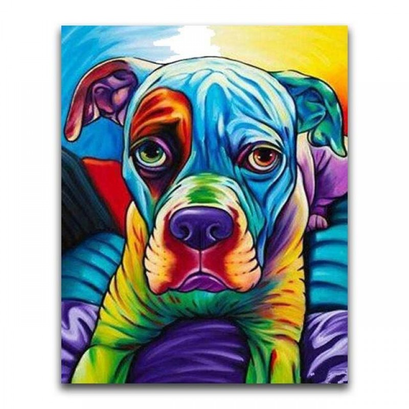 Funny Watercolor Pet Dog ...