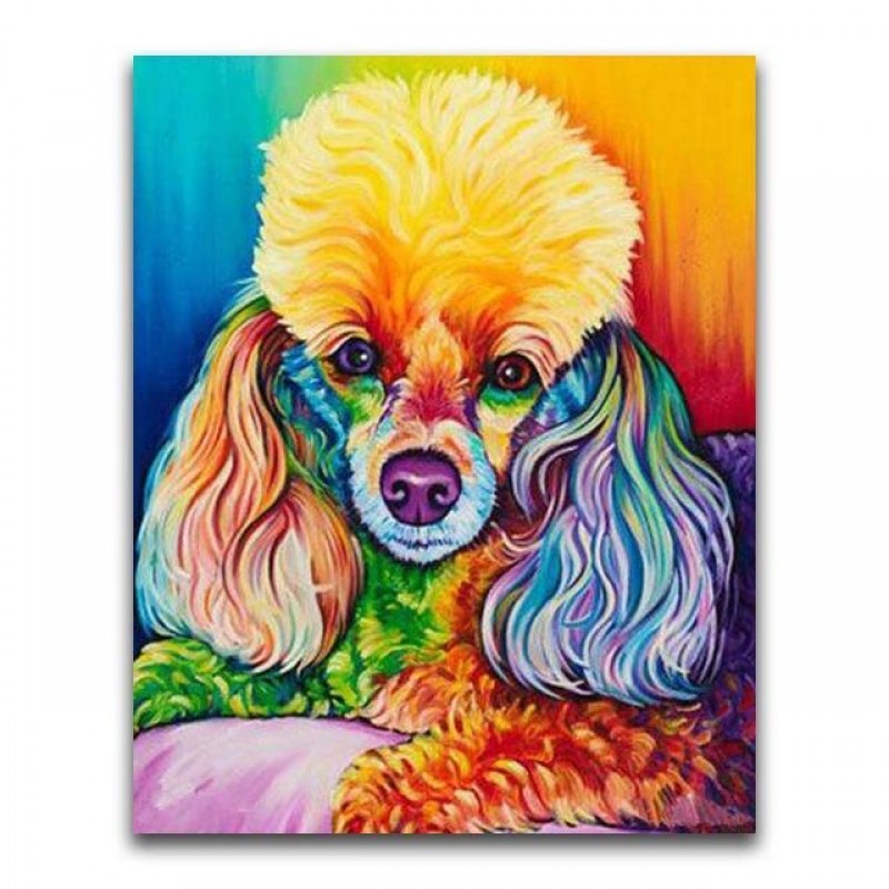Cute Watercolor Pet Dog D...