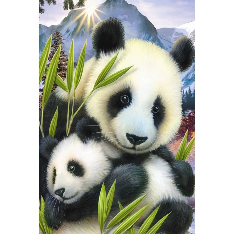 Hot Sale Pandas Pattern 5d Diy Diamond Painting Kits UK