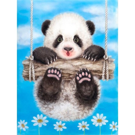 5D Diy Oil Painting Style Diamond Painting Kits UK Panda