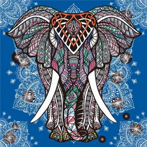 Modern Art Colorful Elephant Diy 5d Diamond Painting Kits UK