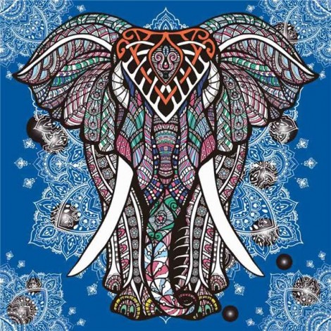 Modern Art Colorful Elephant Diy 5d Diamond Painting Kits UK
