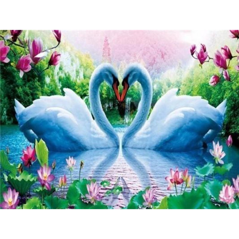 Dream Swans Love 5d Diy D...