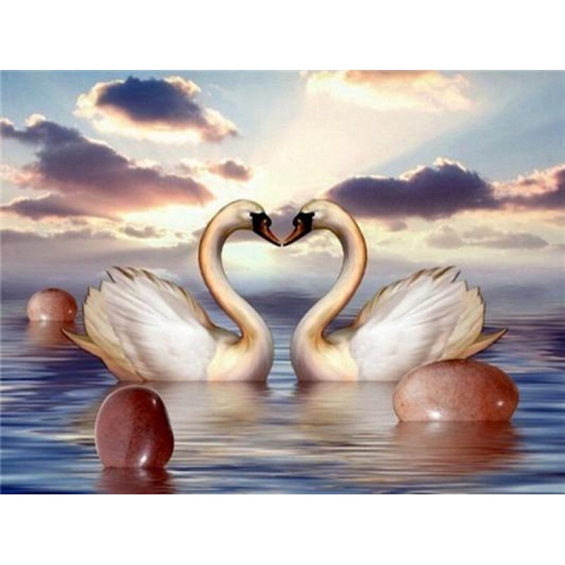 Dream Art Swans Love  5d ...
