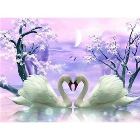 Dream Elegant Swan Lover Diamond Painting UK