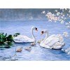 White Elegant Swan Lover 5d Diamond Painting UK