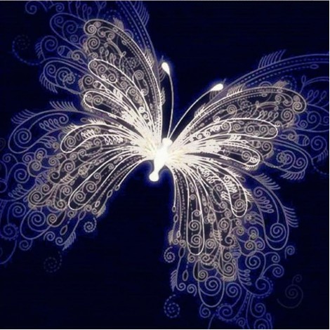 Shining Butterflies 5D Diy Diamond Painting Kits UK