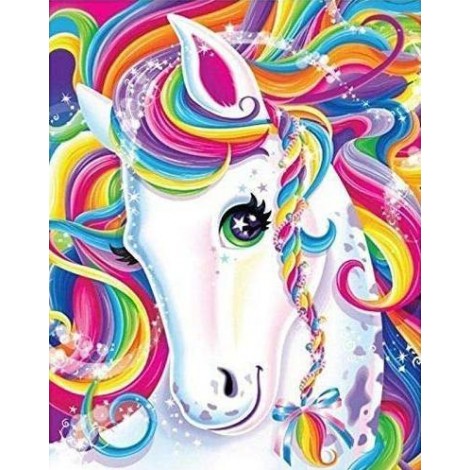 Rainbow Horse 5D Diy Diamond Painting Kits UK