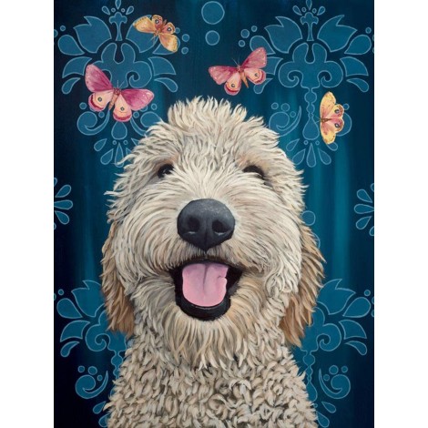 Happy Dog 5D Diy Diamond Painting Kits UK