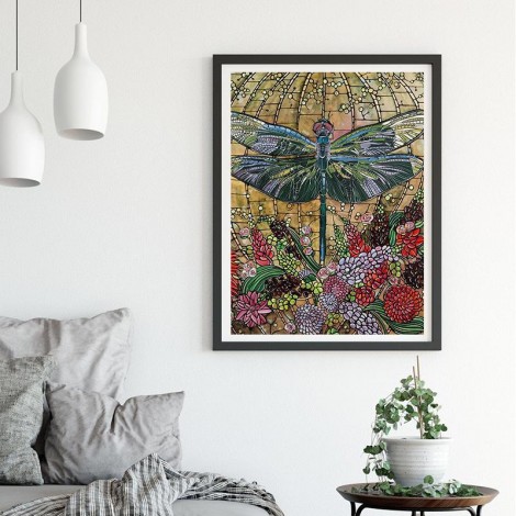 Dragonfly 5D Diy Embroidery Diamond Painting Kits UK