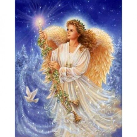 Dream Angel Wings Fairy Portrait 5D Diy Diamond Painting Kits UK