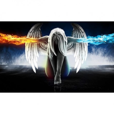 Angel Wings Fantasy Dream Wall Decor 5D Diy Diamond Painting Kits UK