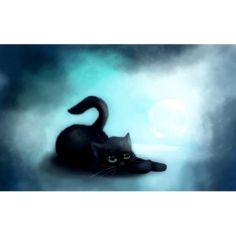 Black Cat 5D DIY Diamond Painting