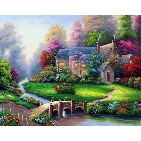 Beautiful Houses 5D DIY Diamond Painting