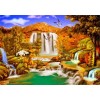 Autumn Waterfall Landscape 5D DIY Diamond Painting Kits UK