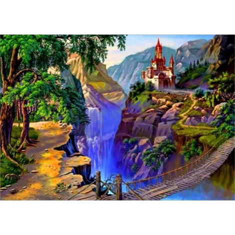 Landscape Mountain & Castle 5D Diy Diamond Painting Kits UK